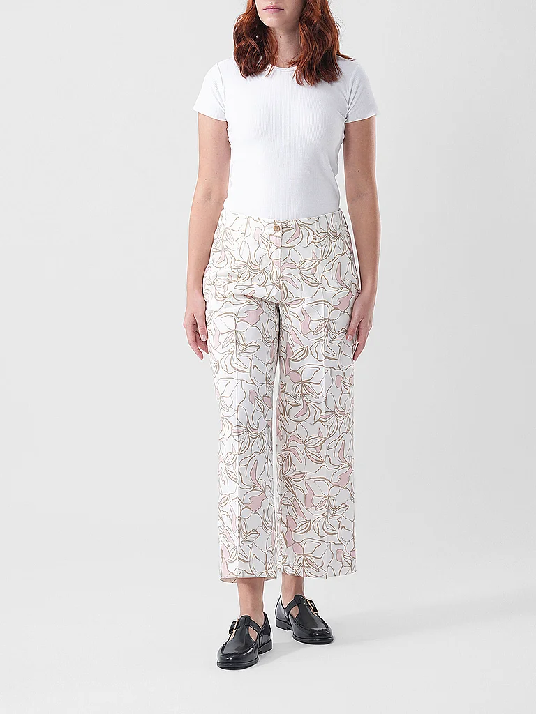 Brax Maine Wide Leg Trousers White 42 2