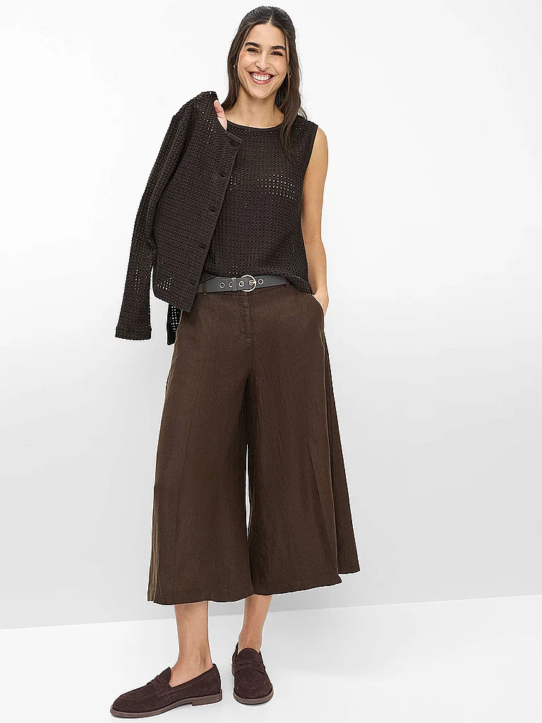 Brax Hose Wide Leg MELLI S 7/8  braun   44L damen 5