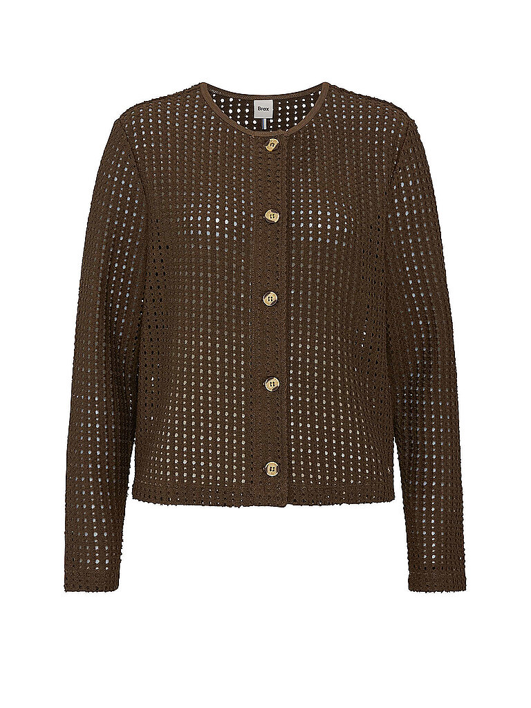 Strickjacke BRENDA L braun 46 damen