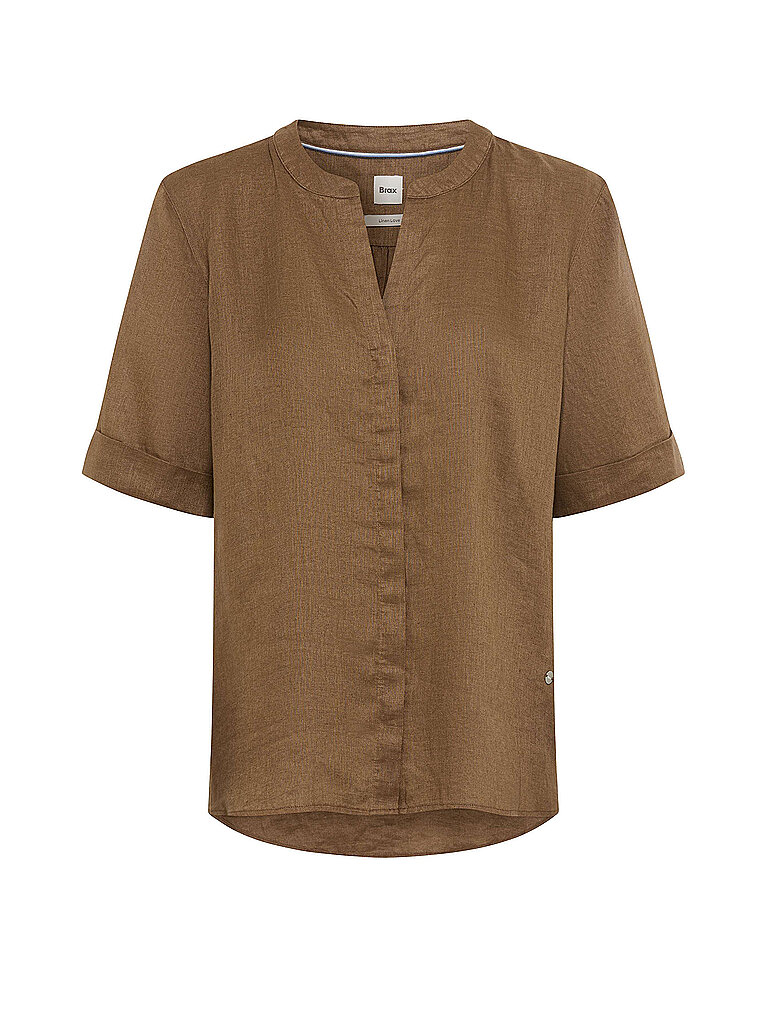 Leinenblusenshirt VERI braun 36 damen