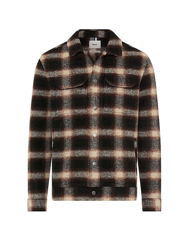 BRAX Overshirt SANTIAGO braun | M