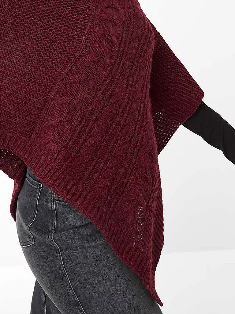BRAX | Bolero - Poncho THEA | dunkelrot
