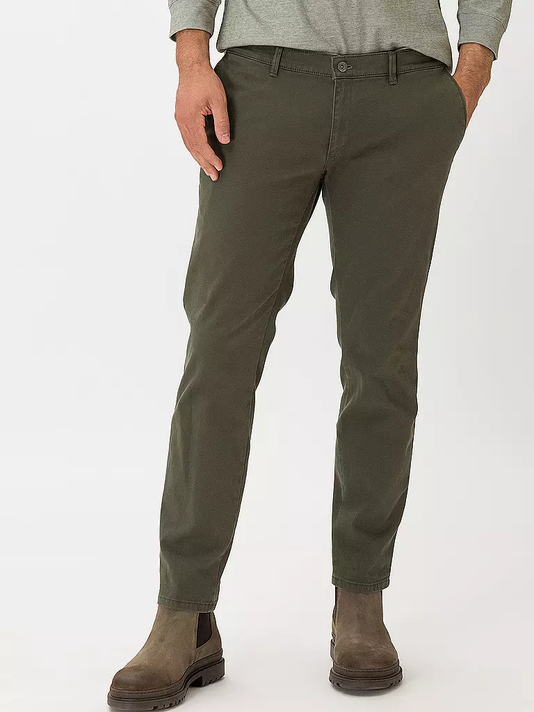 BRAX | Chino Slim Fit SLIVIO | grün