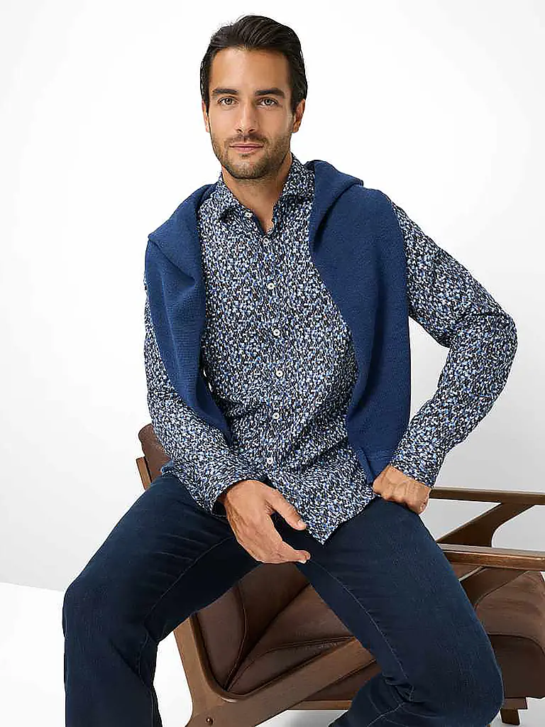 BRAX | Hemd Regular Fit HAROLD P | Blau