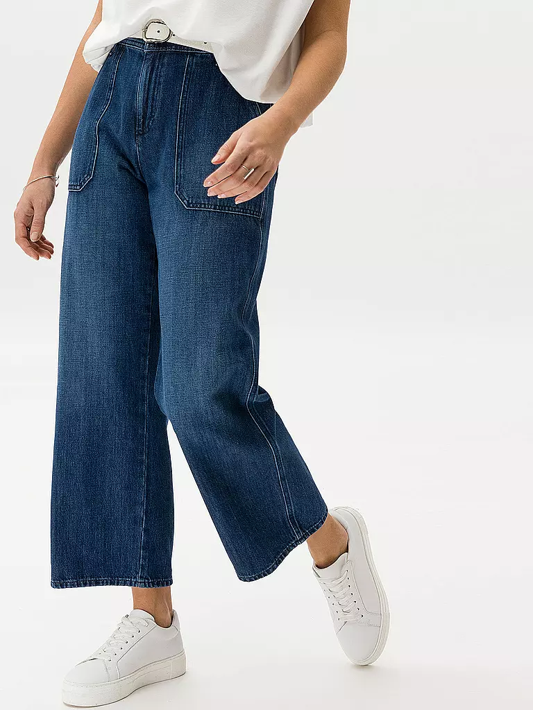 BRAX | Jeans Wide Leg 7/8 MAINE S | dunkelblau