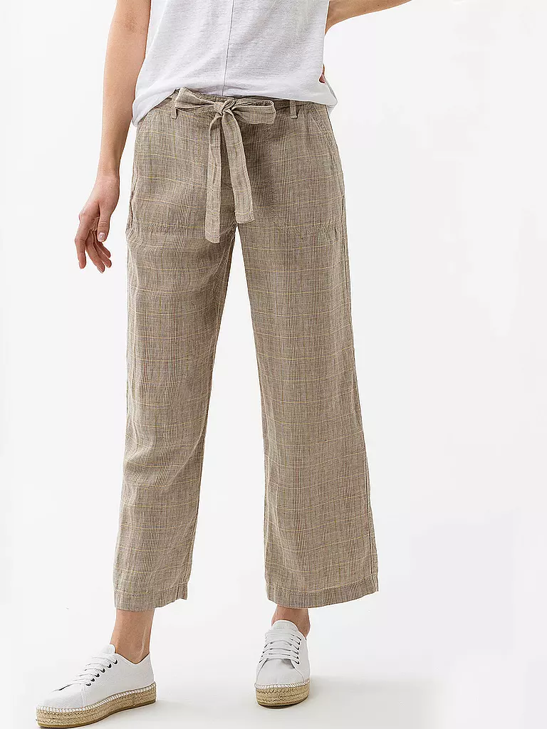 BRAX | Leinen Culotte "Maine S" | beige