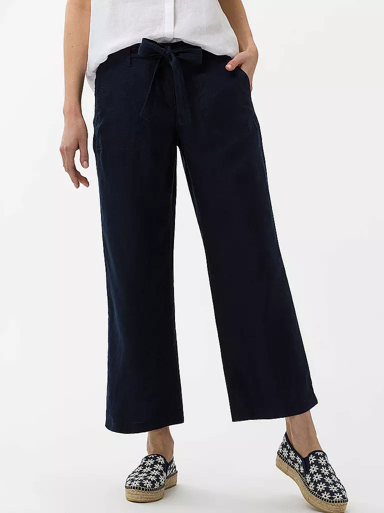 BRAX | Leinen Culotte MAINE S | blau