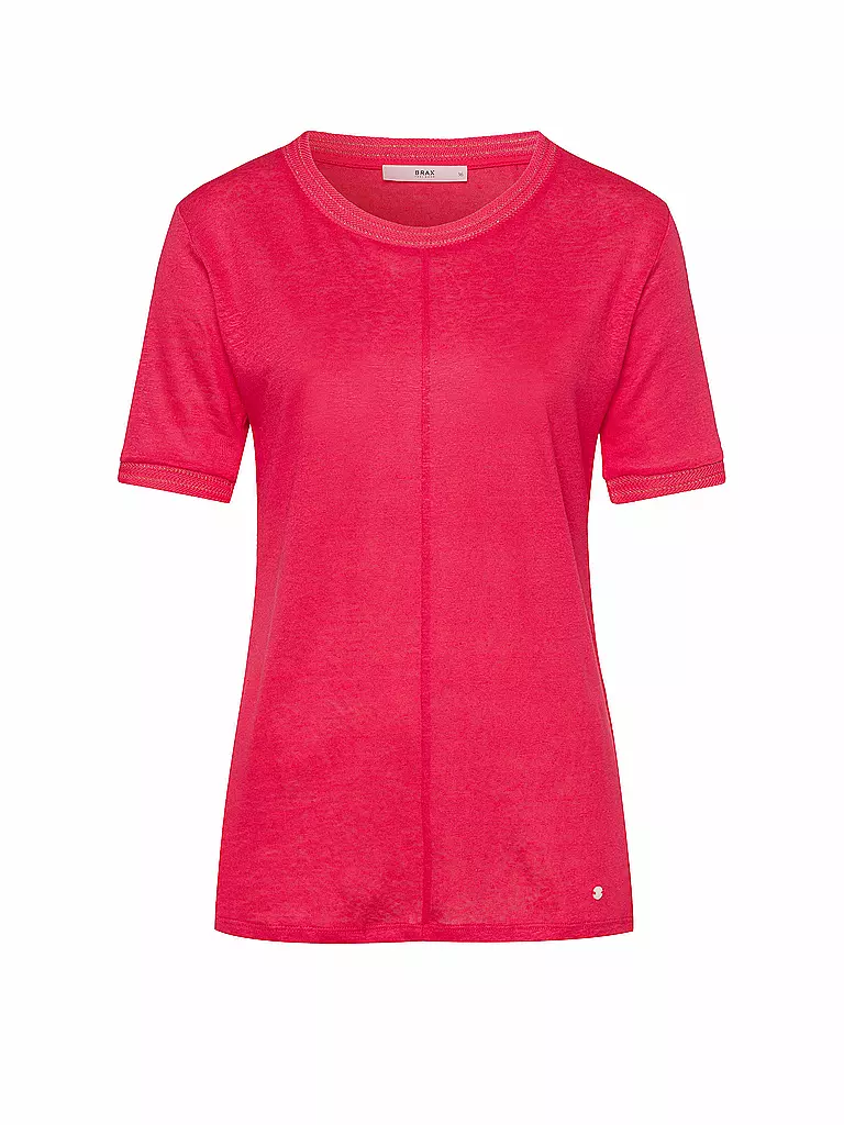 BRAX | Leinen T-Shirt CATHY | koralle