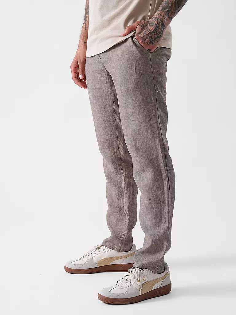 BRAX | Leinenhose FABIO JOK | grau