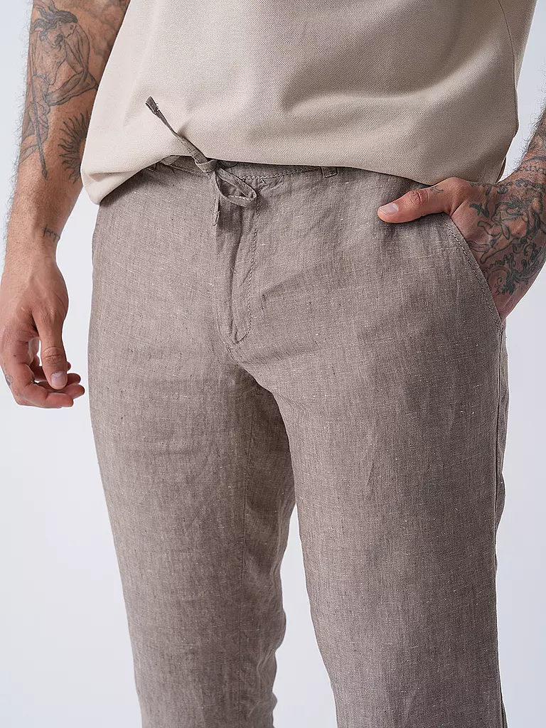 BRAX | Leinenhose FABIO JOK | grau