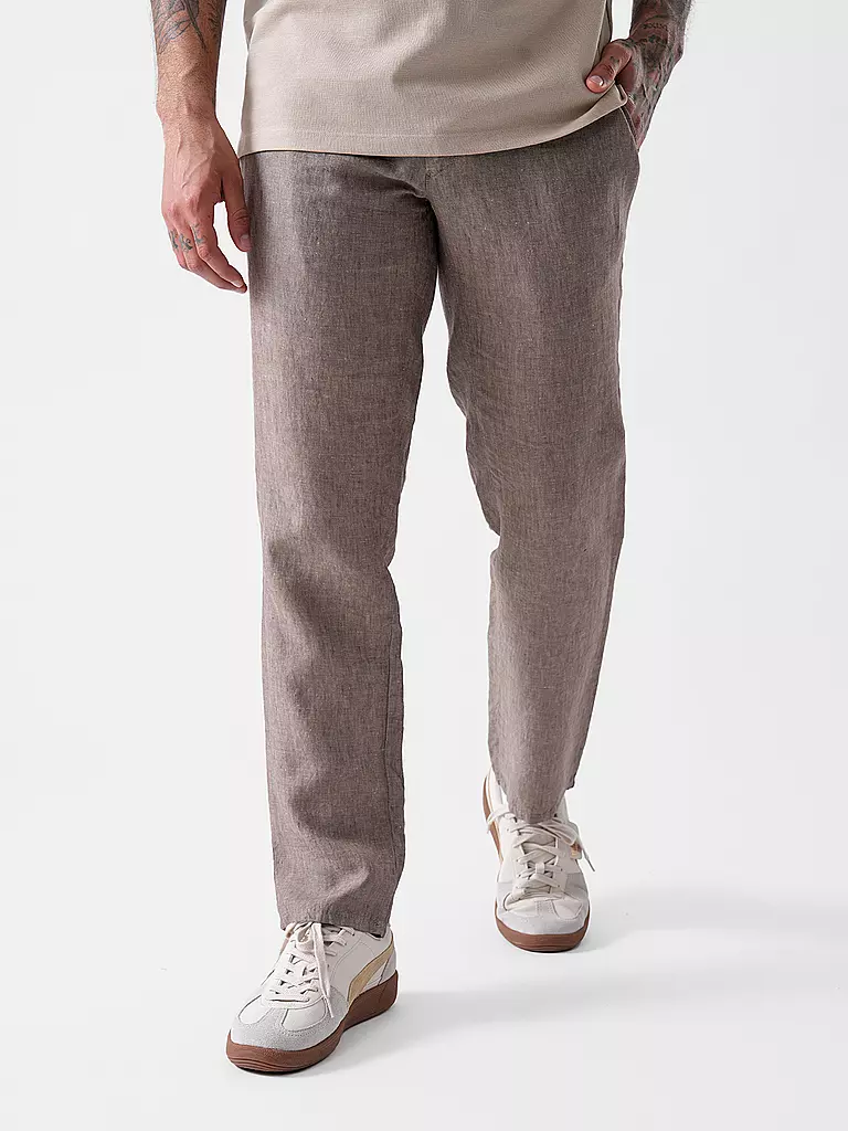 BRAX | Leinenhose FABIO JOK | grau