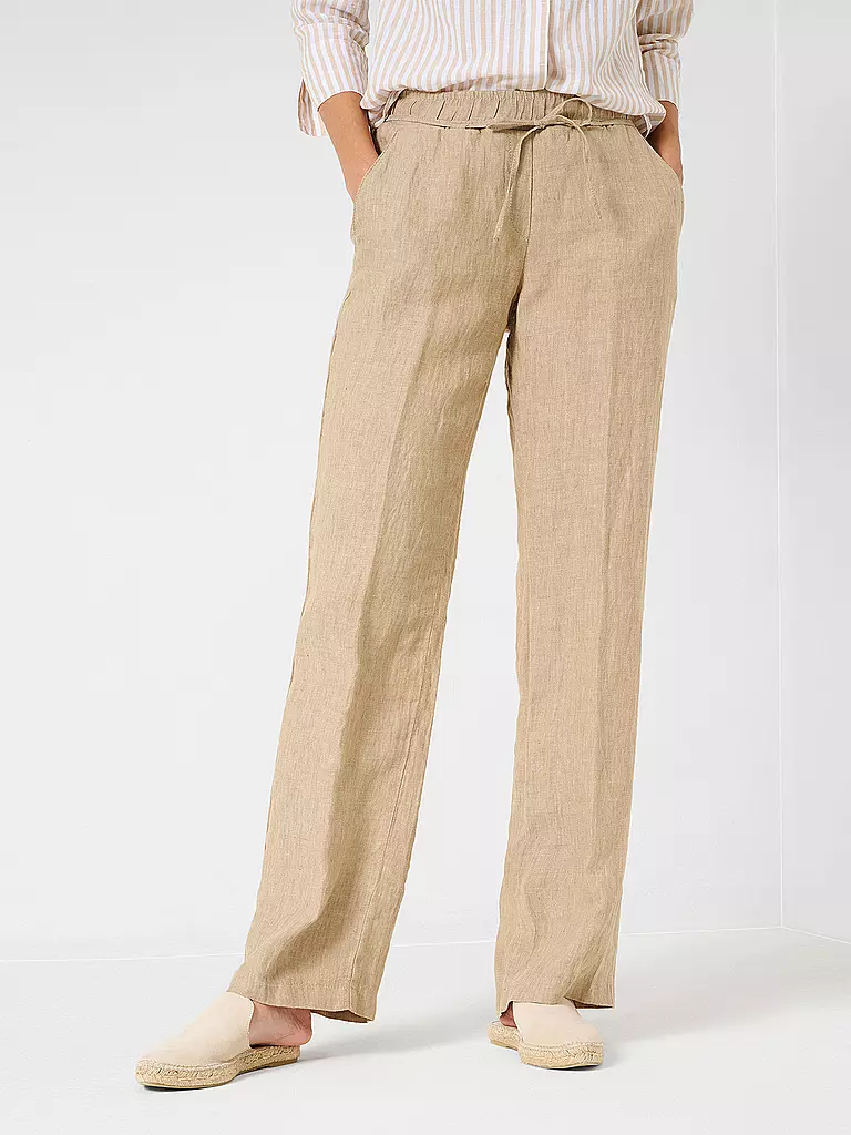 BRAX | Leinenhose FARINA | grau