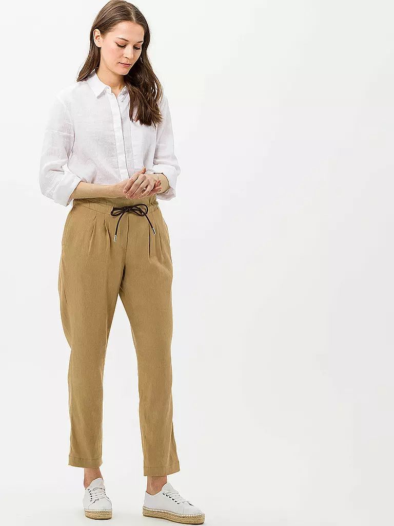 BRAX | Leinenhose Relaxed Fit MILLA S | beige