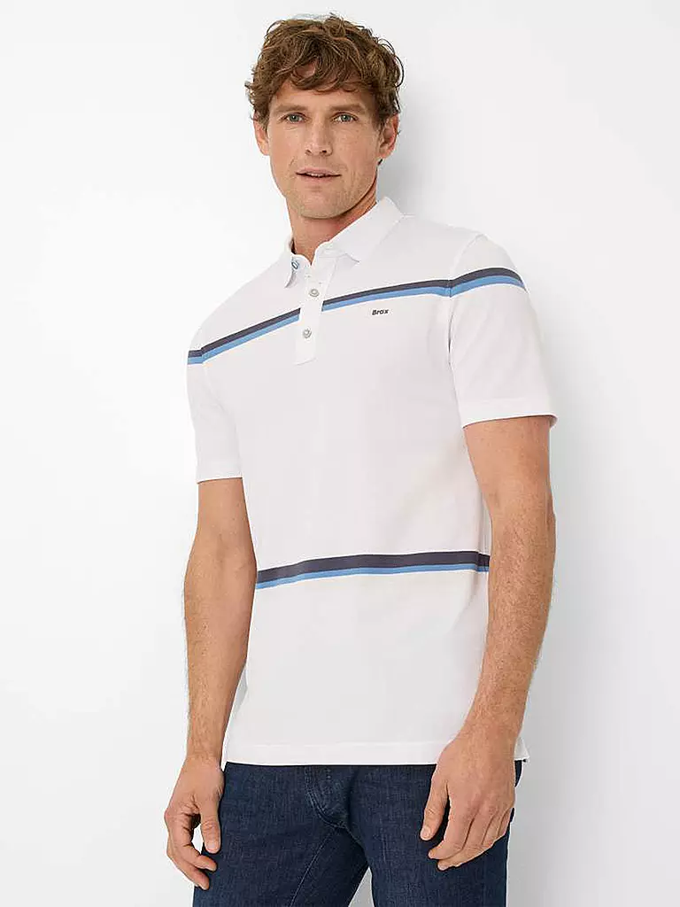 BRAX | Poloshirt PARKER S | weiss
