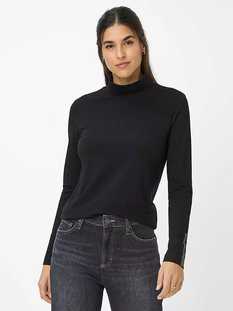 BRAX | Rollkragenpullover CARINA.L | schwarz