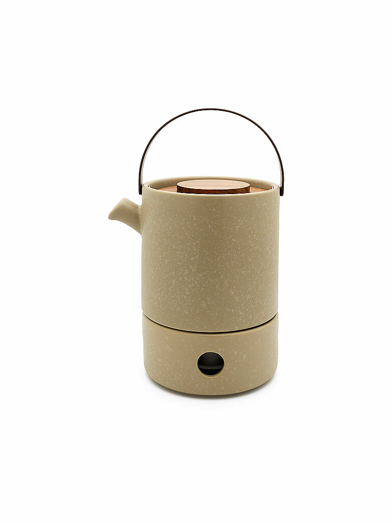 BREDEMEIJER Tee Set UMEA 1,2l Lehmgrau/Akazie camel
