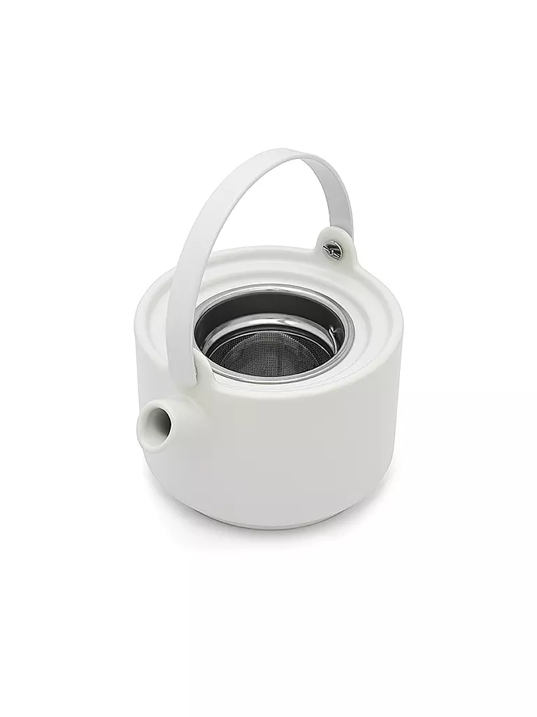 BREDEMEIJER | Tea for one Umea mit Bambusdeckel 0,5l Weiss | camel