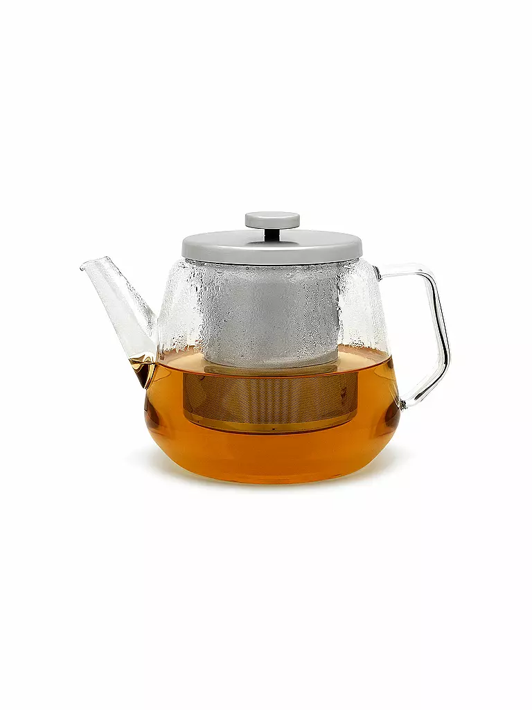 BREDEMEIJER | Tee-Set Bari 1,5L mit Edelstahlfilter und Teewärmer einwandig | transparent