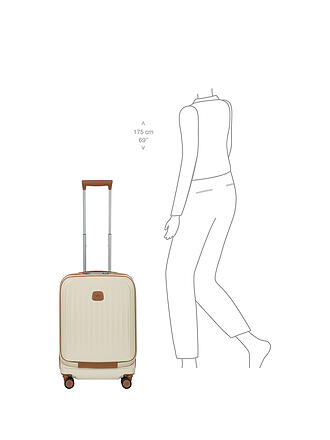 BRICS | Handgepäck Trolley 55cm erweiterbar TAORMINA Cream