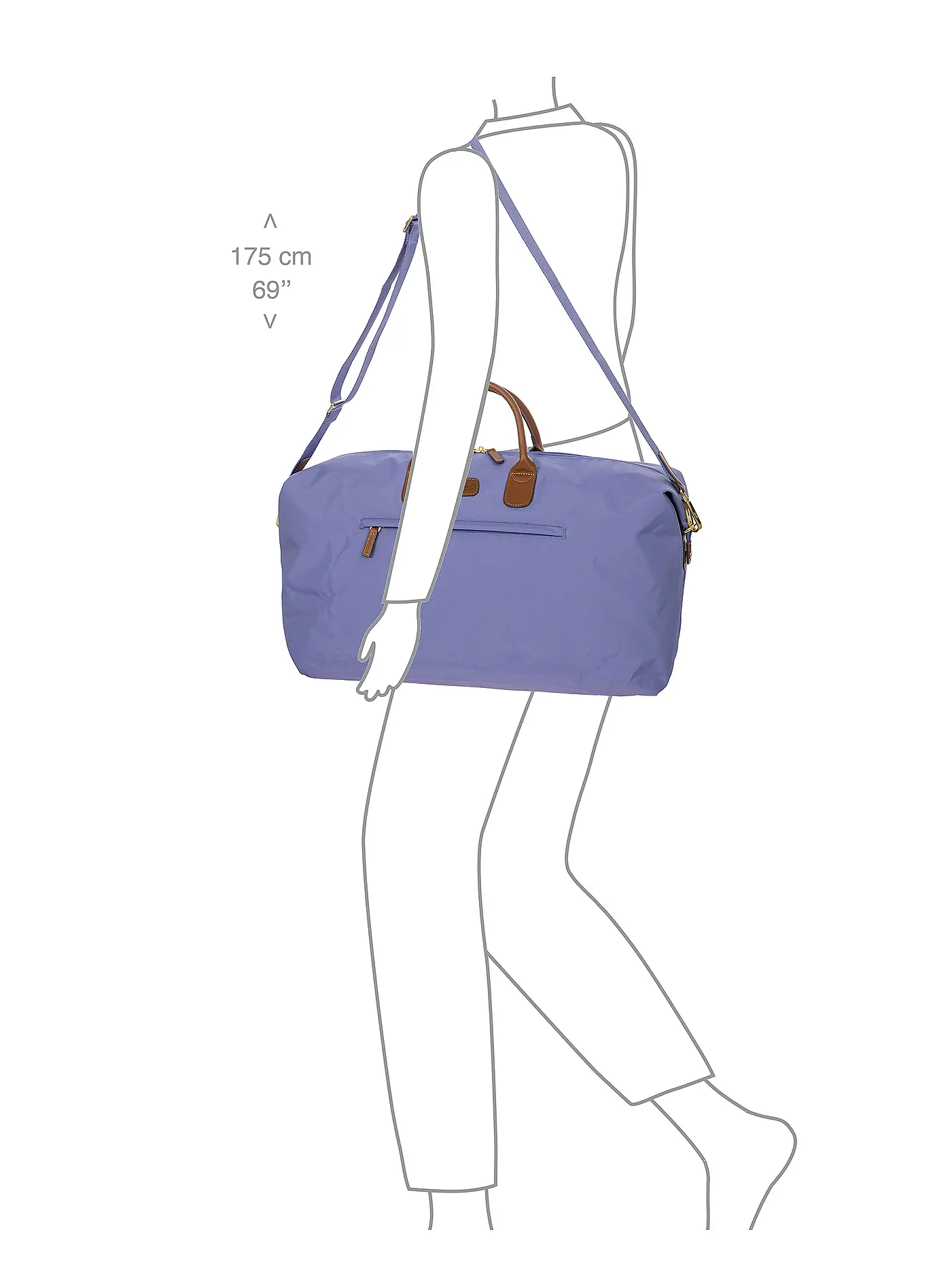 BRICS | Reisetasche X-Travel 55cm Lilla | lila