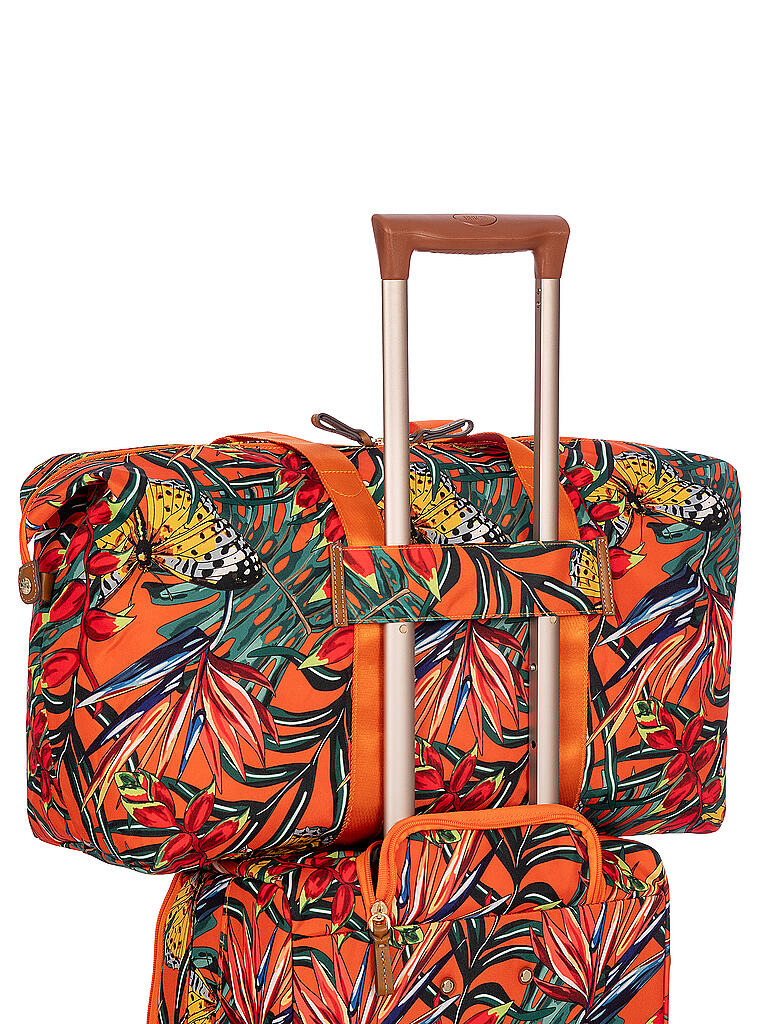 BRICS | Reisetasche X-Travel 55cm Orange Butterfly | bunt