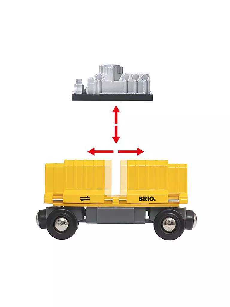 BRIO | Güterzug mit drei Waggons | keine Farbe