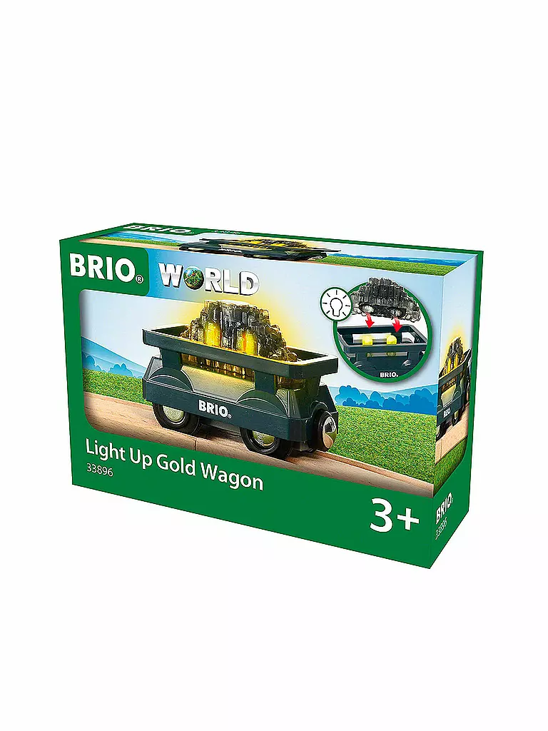 BRIO | Goldwaggon mit Licht 33896 | keine Farbe