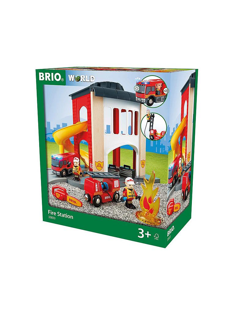 BRIO | Große Feuerwehr Station mit Einsatzfahrzeug | 