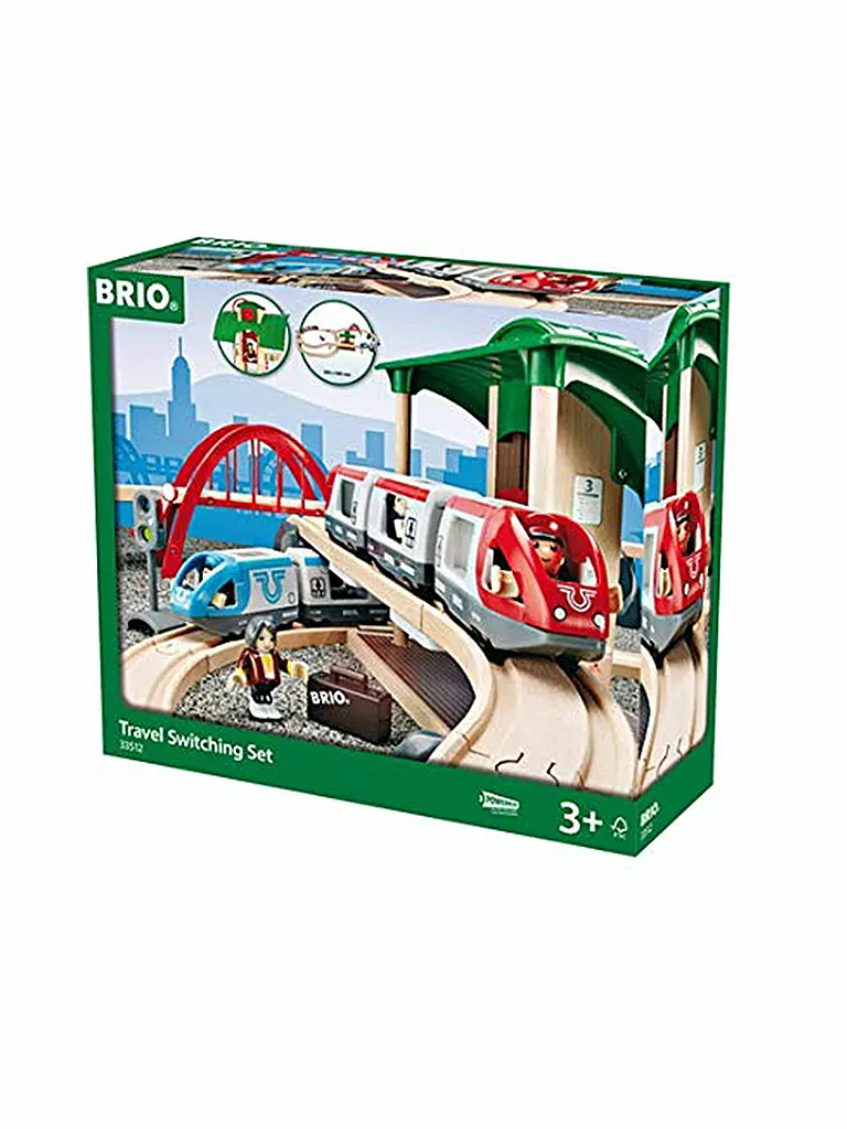 BRIO | Großes Bahn Reisezug Set 42-tlg. | keine Farbe