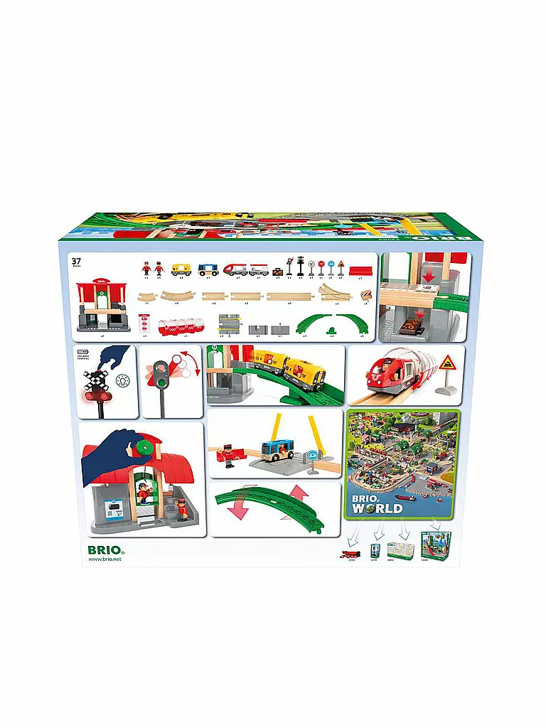 BRIO | Großes City Bahnhof Set  | keine Farbe