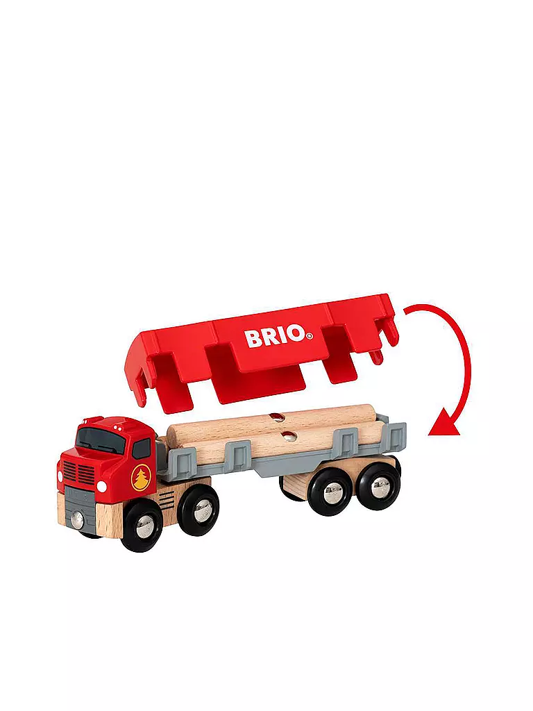 BRIO | Holztransporter mit Magnetladung | keine Farbe