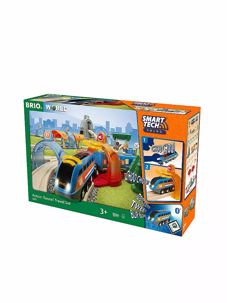 BRIO | Smart Tech Sound Action Tunnel Reisezug-Set | keine Farbe