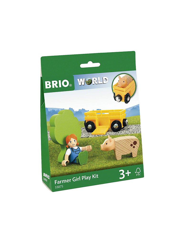 BRIO | Spielpäckchen Bäuerin mit Schwein 33875 | keine Farbe