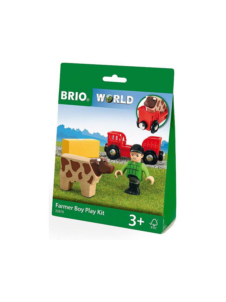 BRIO | Spielpäckchen Bauer mit Kuh 33879 | keine Farbe