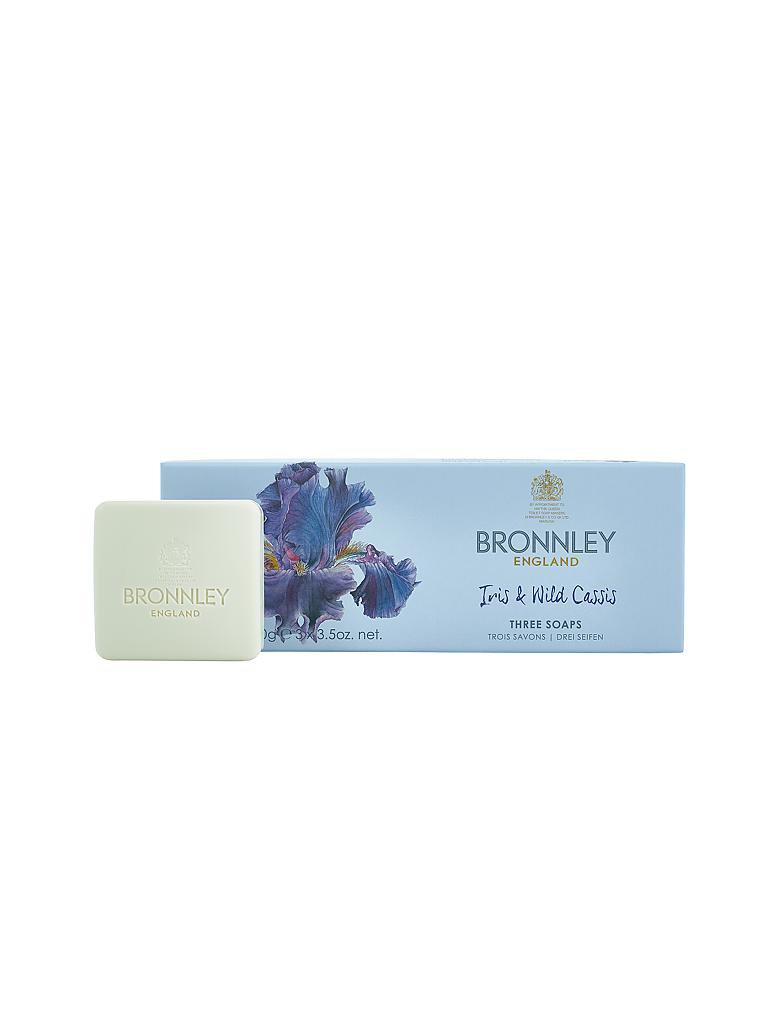 BRONNLEY | Seife "Iris & Wild Cassis" 3x100g | keine Farbe