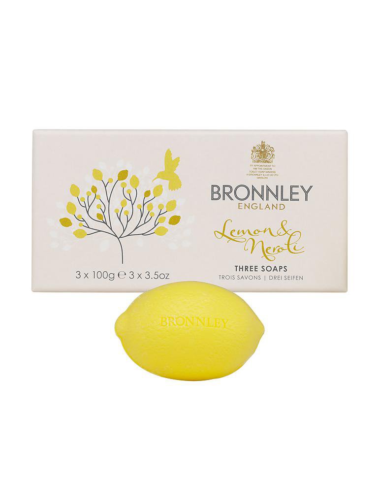 BRONNLEY | Seife "Zitrone & Neroli" 3 x 100g | gelb