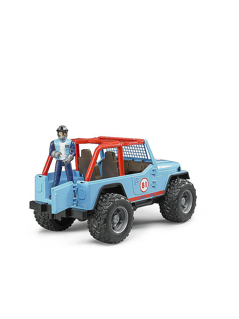 BRUDER | Jeep Cross Country Racer blau mit Rennfahrer 02541 | blau