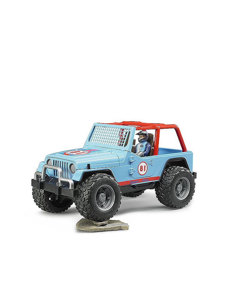 BRUDER | Jeep Cross Country Racer blau mit Rennfahrer 02541 | blau