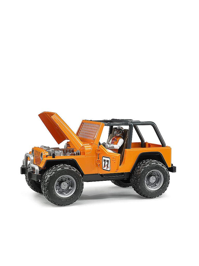 BRUDER | Jeep Cross Country Racer orange mit Rennfahrer 02542 | orange