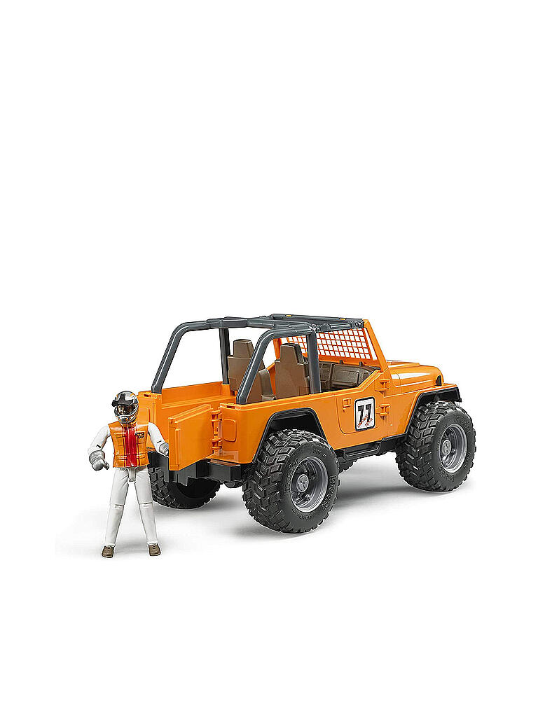 BRUDER | Jeep Cross Country Racer orange mit Rennfahrer 02542 | orange