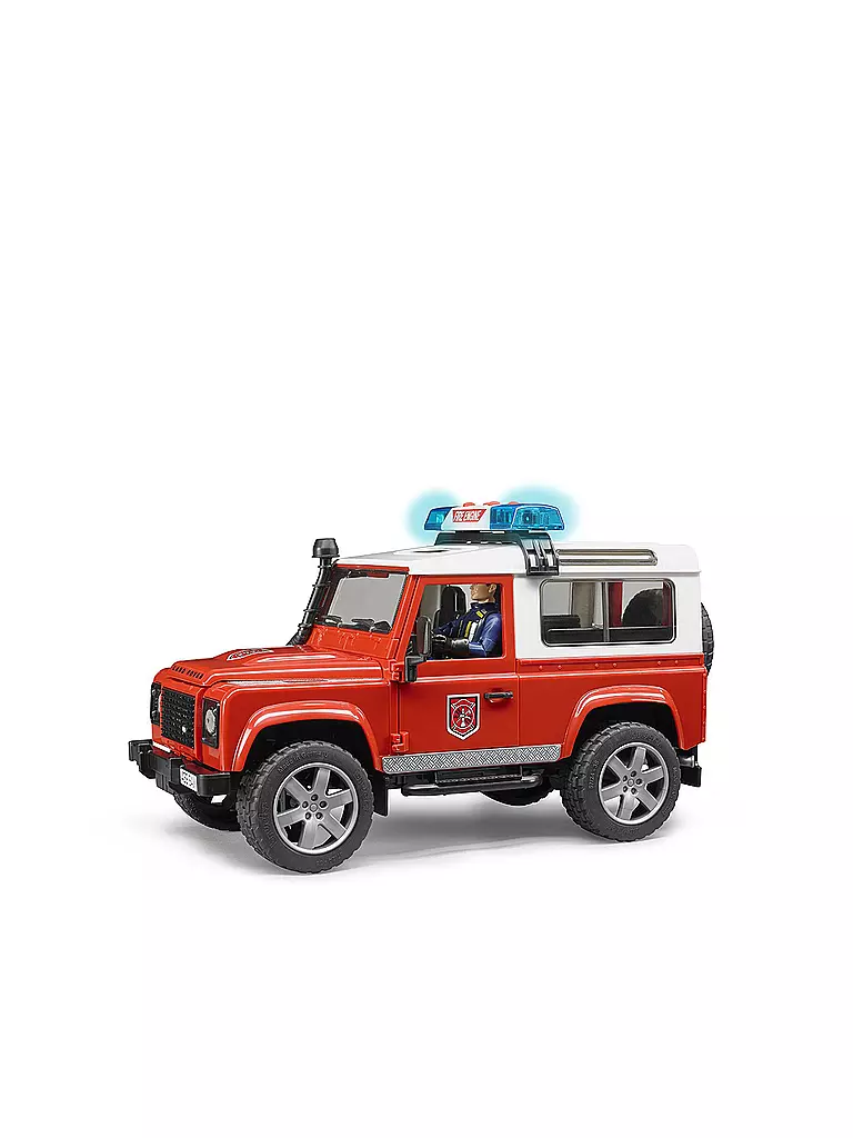 BRUDER | Land Rover Defender Station Wagon Feuerwehreinsatzwagen mit Feuerwehrmann  | keine Farbe