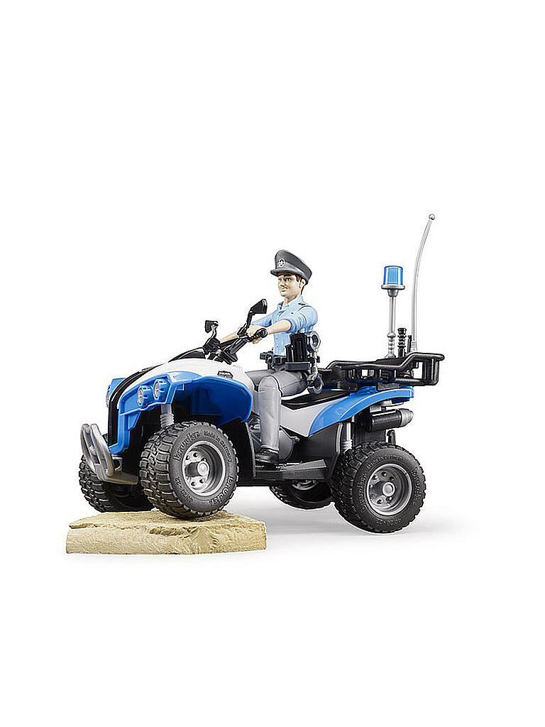 BRUDER | Polizei-Quad mit Polizist und Ausstattung 63010 | bunt
