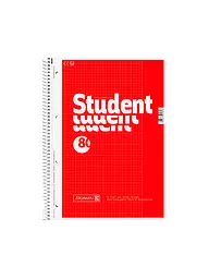 BRUNNEN VERLAG | Brunnen Collegeblock A4 Spiralbindung 80 Blatt | keine Farbe