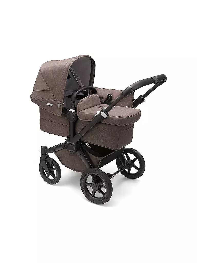 BUGABOO | Donkey 5 Mineral Mono Kinderwagen Set Komplett Schwarz / Taupe | hellbraun