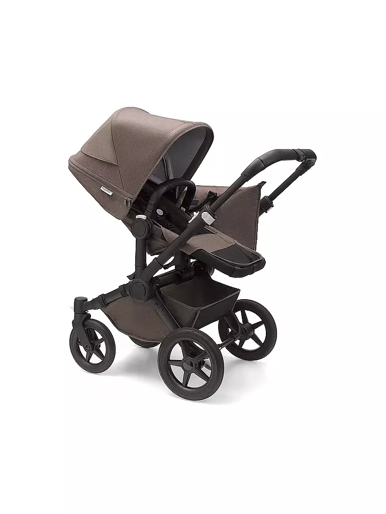 BUGABOO | Donkey 5 Mineral Mono Kinderwagen Set Komplett Schwarz / Taupe | hellbraun