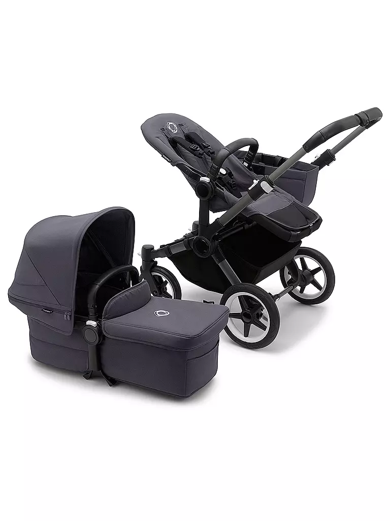 BUGABOO | Kinderwagen DONKEY 5 Mono Komplett Graphit / Sturmblau | dunkelblau