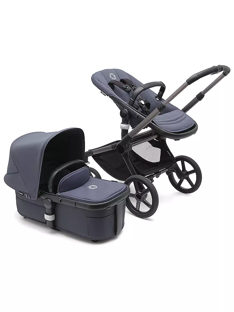 BUGABOO | Kinderwagen FOX 5 Komplett Set Graphit / Sturmblau | dunkelblau