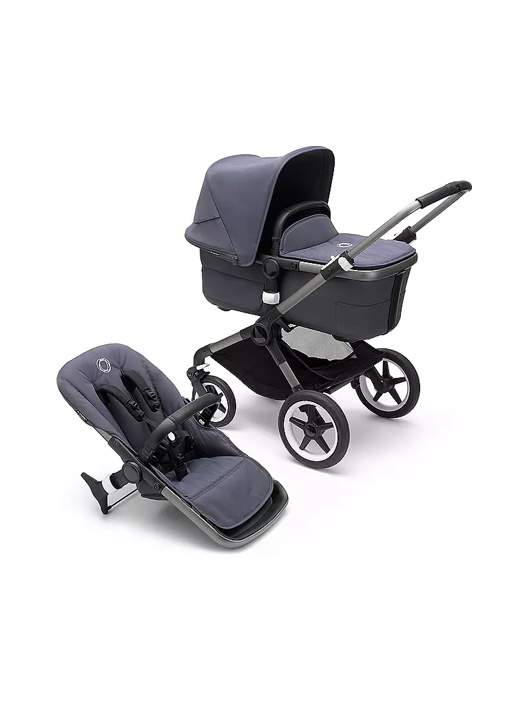 BUGABOO | Kombikinderwagen Fox3 Komplett Set Graphit / Blau | blau