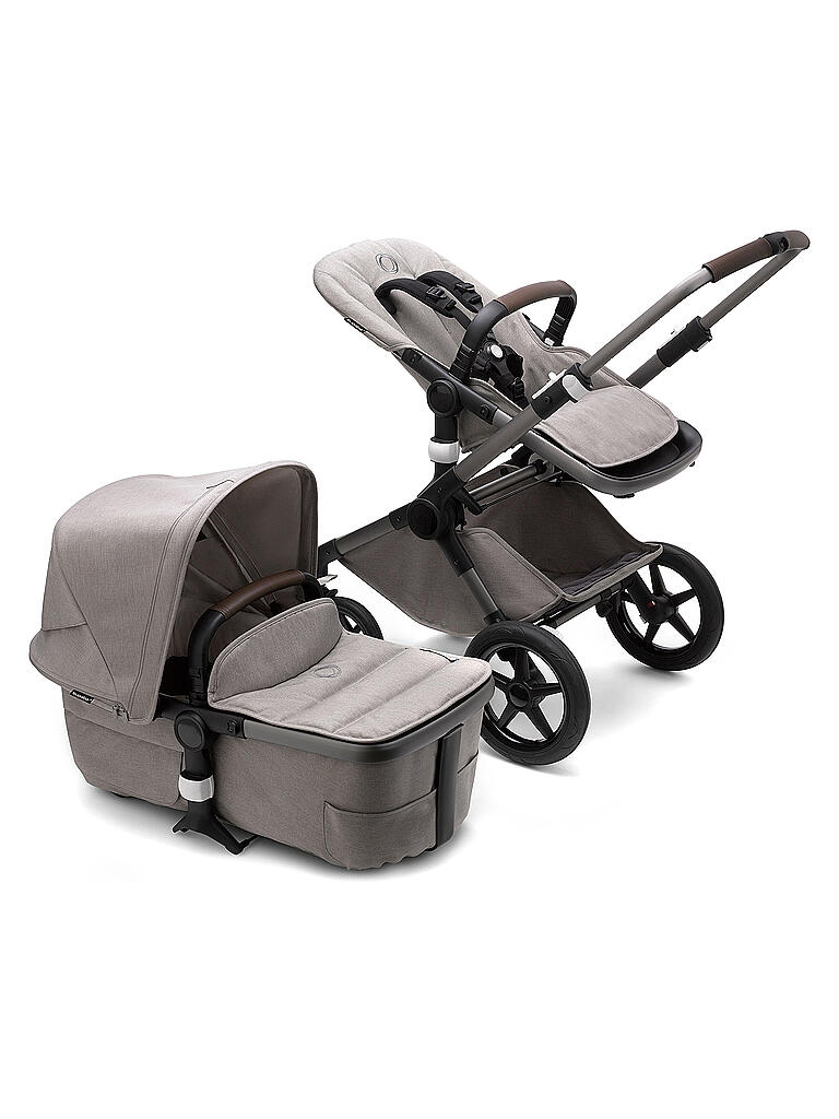 BUGABOO | Kombikinderwagen Fox3 Mineral Komplett Set Graphit / Hellgrau | grau