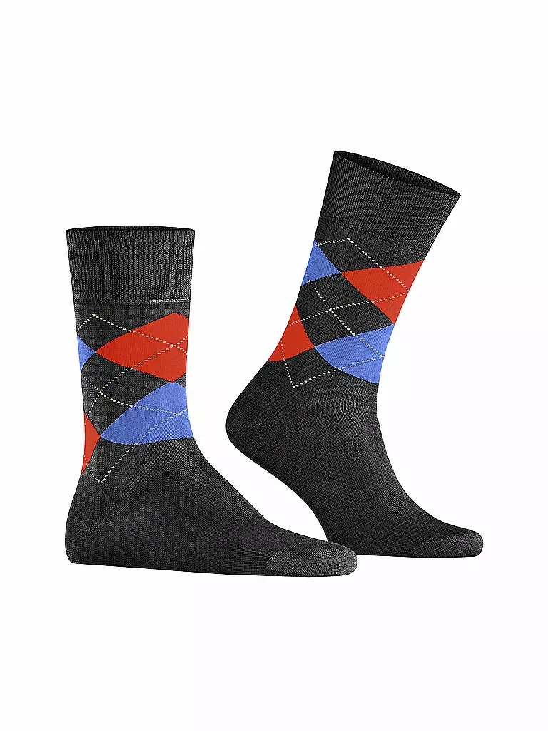 BURLINGTON |  Herren Socken MANCHESTER dark rock | hellgrau
